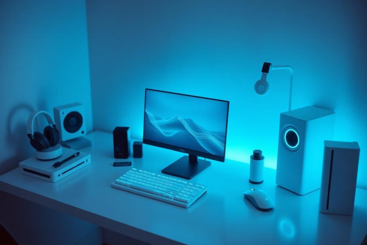 Minimalist White gaming combo